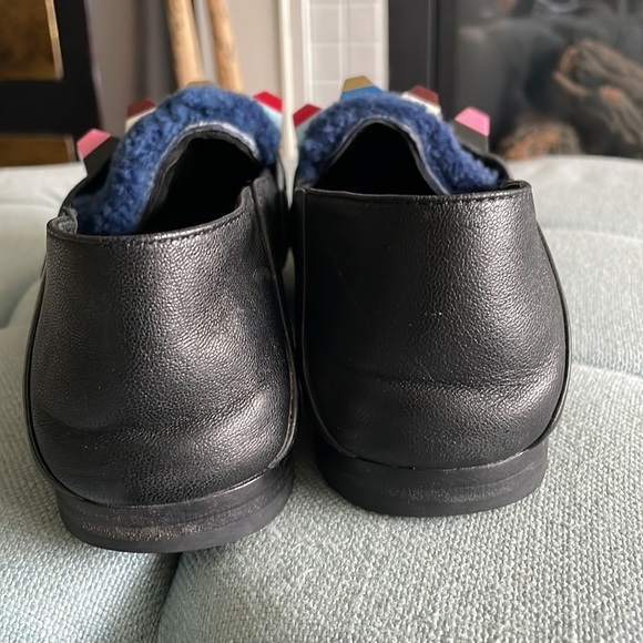 Fendi Shearling Loafer With Pyramid Embellishments - Picture 5 of 16